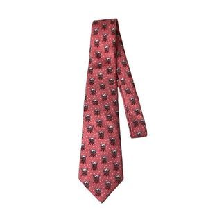 VINEYARD‎ VINES Martha's Vineyard boy's silk tie holiday Christmas pink tie 51"